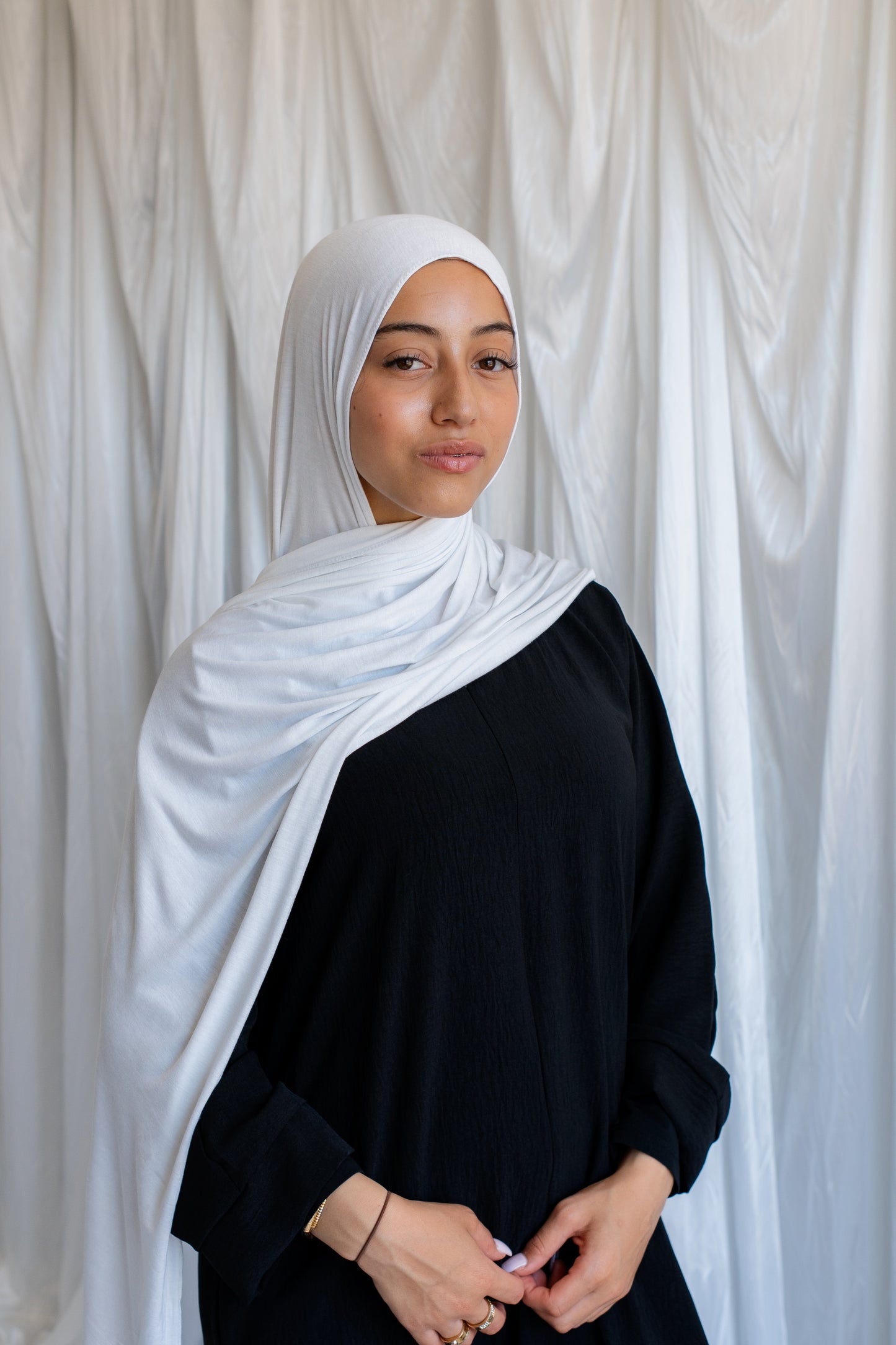Jersey Hijab | White