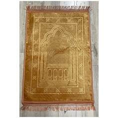 Arch Columns Deluxe Foam Prayer Mat | Gold