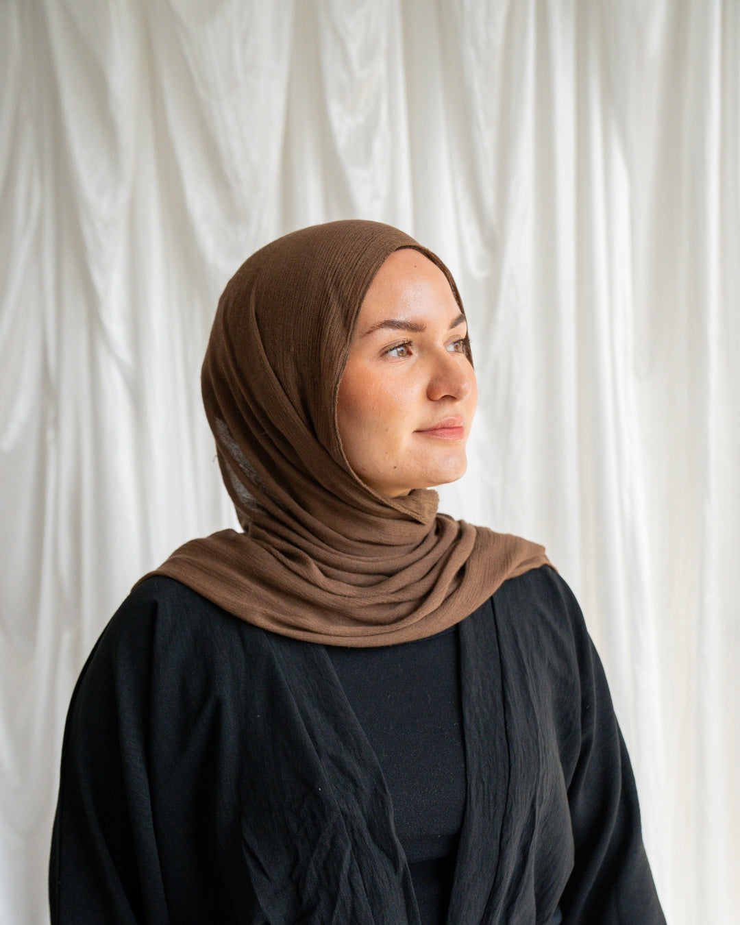 Crinkle Rayon Hijab | Umber