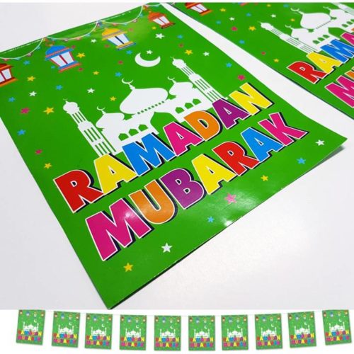 Mosque Ramadan Mubarak Flags | Green