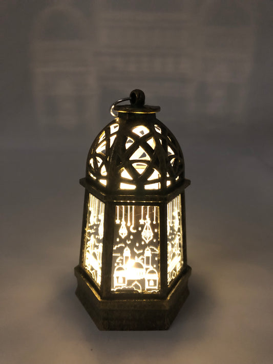 Flat Dome Rustic Bronze Lantern (Small)