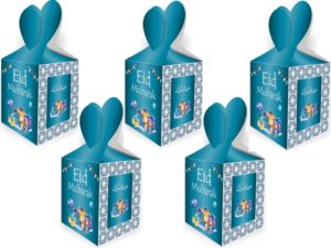 5 pack of Mosaic Eid Mubarak Gift Boxes