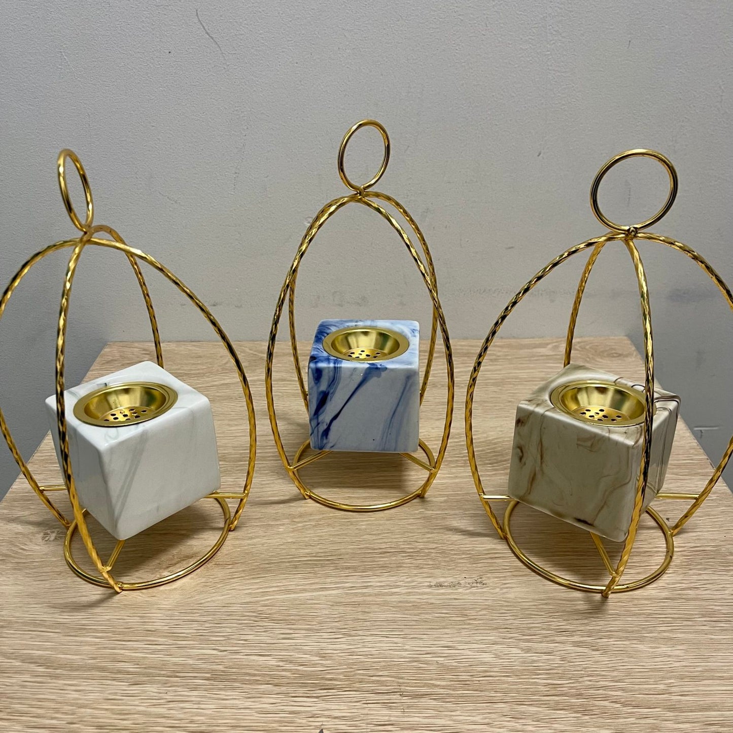 Marble Bukhoor Burner | Blue