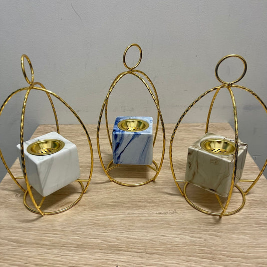 Marble Bukhoor Burner | Blue