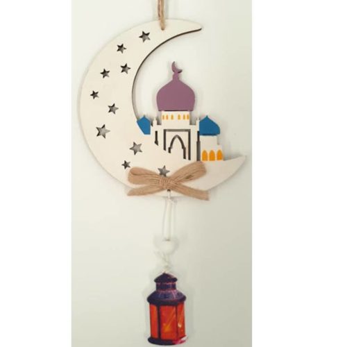 Large  3 Domes Hanging Crescent