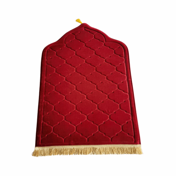 Premium Arched Prayer Mat | Red