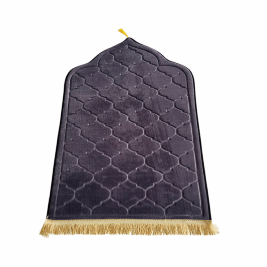 Premium Arched Prayer Mat | Steel Grey