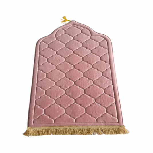 Premium Arched Prayer Mat | Baby Pink