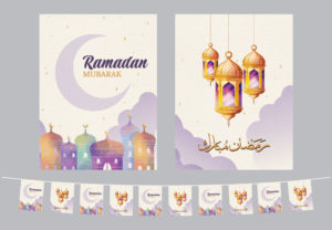 Ramadan Mubarak Flags | Pastel