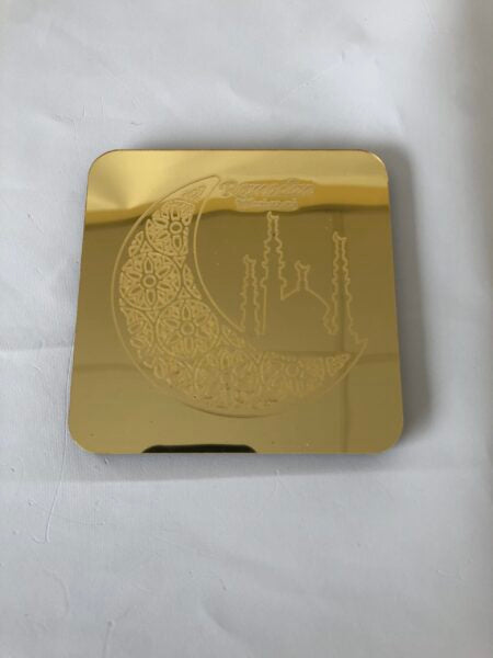 Ramadan Mubarak Square Coasters