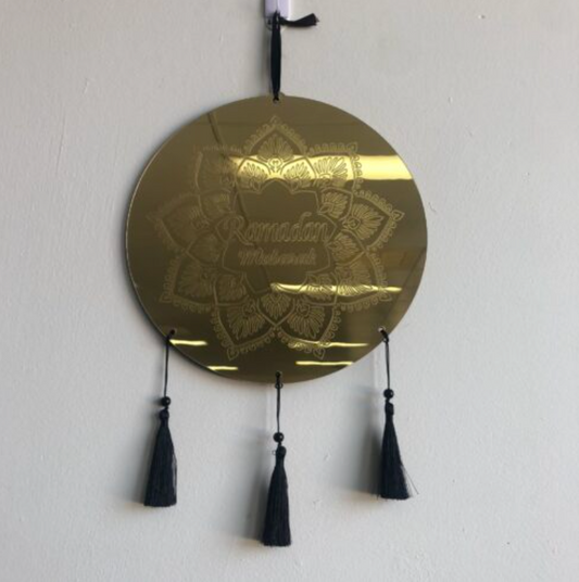 Ramadan Mubarak Flower Wall Hanging