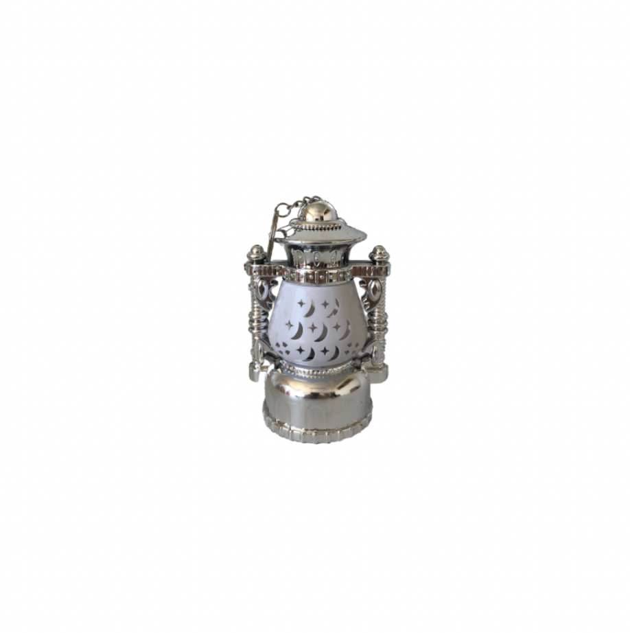 Traditional Crescent Silver Lantern (Small)