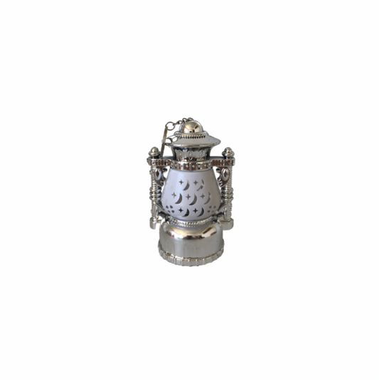 Traditional Crescent Silver Lantern (Small)