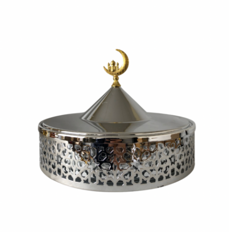 Traditional Large Serving Tray - Silver