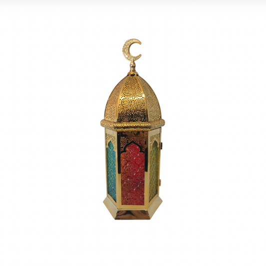 Gold Crescent Dome Lantern