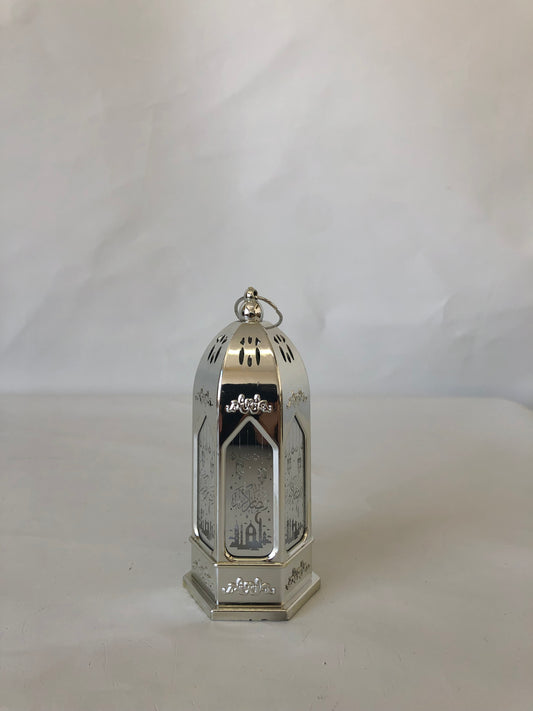 Small Silver Mirrored Lantern