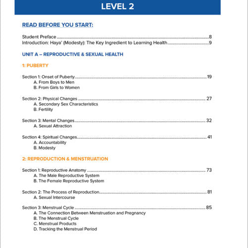 Health and Wellness from an Islamic Perspective - Level 2