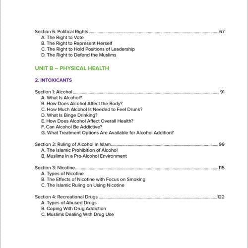 Health and Wellness from an Islamic Perspective - Level 4