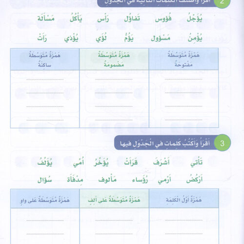 Arabic Sanabel Handwriting Skills Level 6 سنابل المهارات الكتابية المستوى السادس