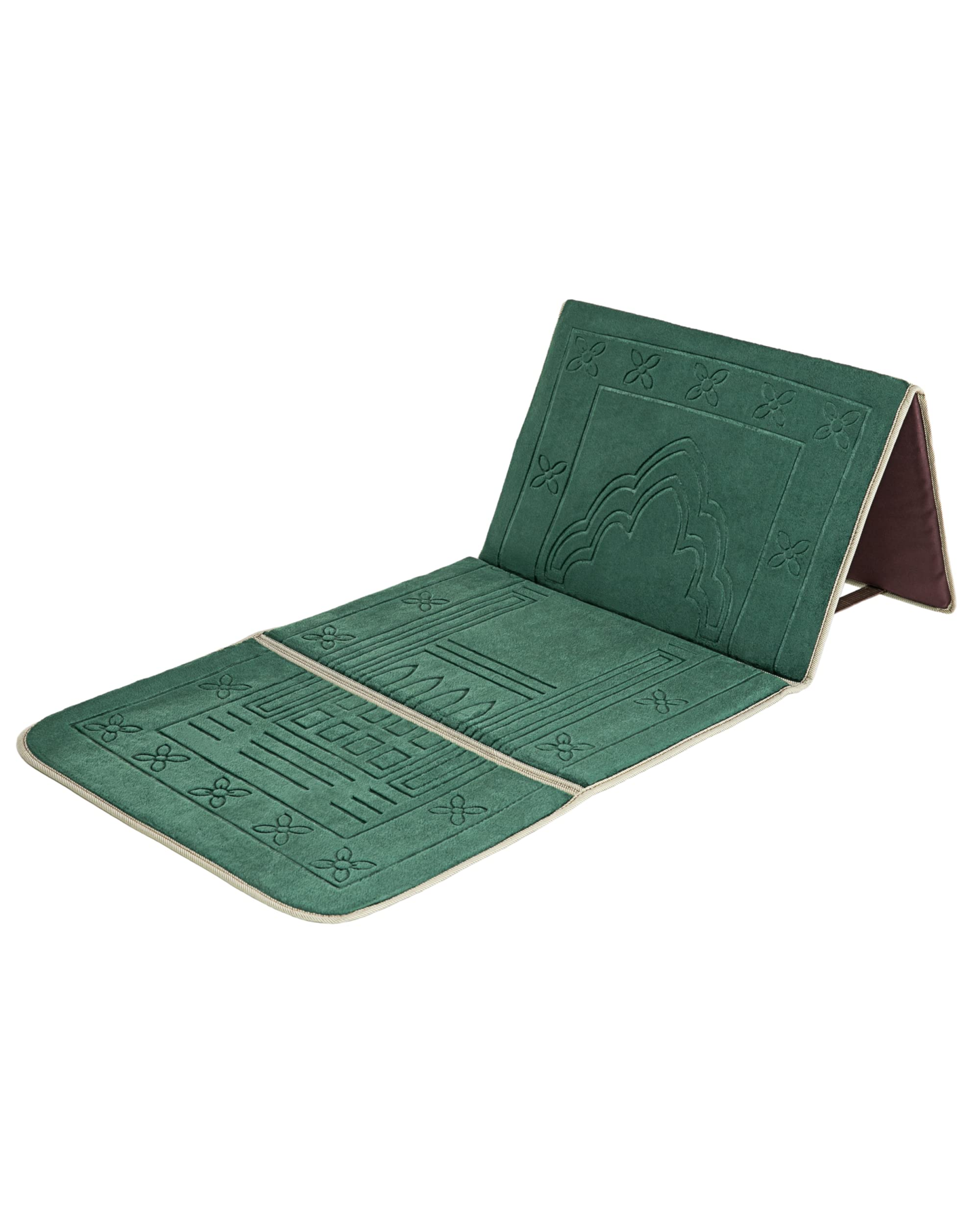 Arch Geometric Sitting Prayer Mat | GREEN