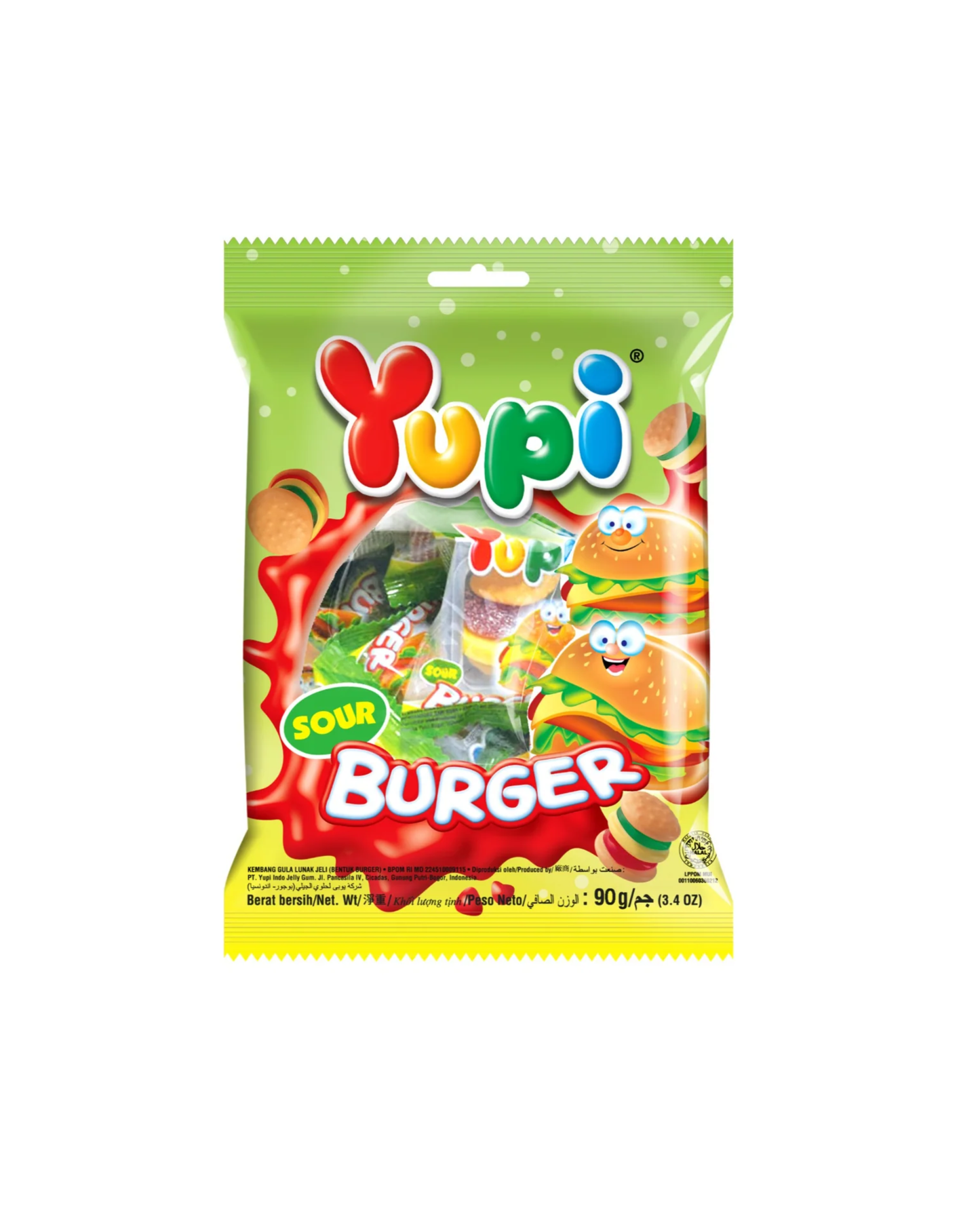 Yupi Cola Burger Gummy Candy